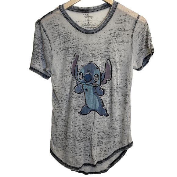 Disney Stitch Graphic High Low Short Sleeve Tee - Lilo & Stitch - Picture 1 of 3